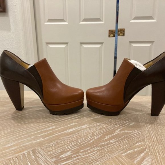 New NIB Walter Steiger Sz EU 35 (US 5) Brown Boots Platform Booties Fall Winter - Picture 7 of 12